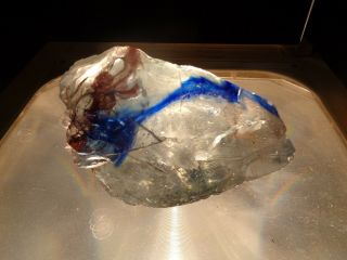 Andara Crystal Glass 600 Grams A49 Dragons Blood Waves Of Blue Monatomic