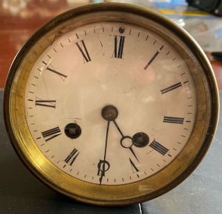 1850’s French Clock Movement,  Pendulum & Bell S.  Marti