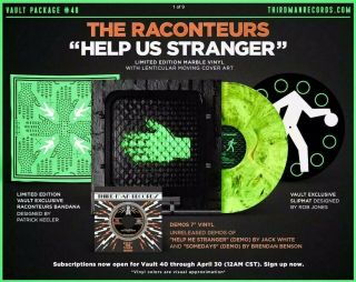 The Raconteurs Jack White Help Us Stranger Third Man Records Tmr Vault 40 Oop