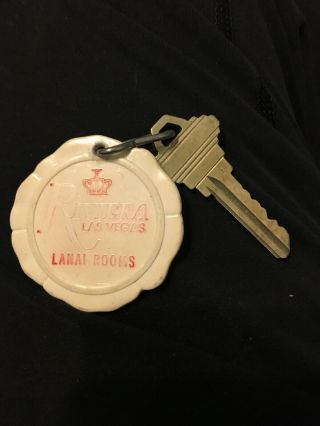 Vintage Riviera Hotel Casino Las Vegas Nevada Plastic Key Fob Ring Chain