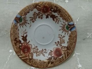 Rare Vintage Porcelain Small Plate Sarreguemines Digoin Made In France Flowers