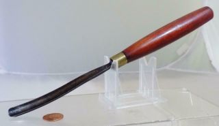 Antique Henry Taylor Wood Carving Gouge Chisel 7 Sweep 3/8 " Cut 9 - 5/8 " Long