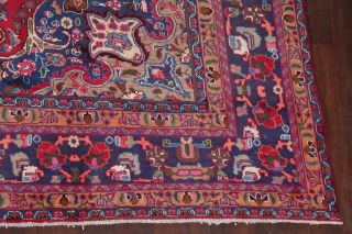 Vintage Traditional Floral Red Living Room Area Rug Hand - Knotted Oriental 9 