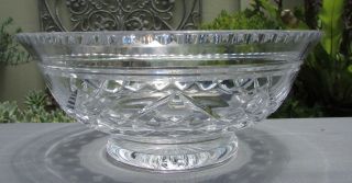 Stunning Vintage Stuart Diamond Cut Crystal Large Master Bowl