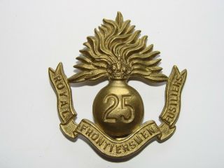 British Military Cap Badge 25th Bn (frontiersmen) The Royal Fusiliers