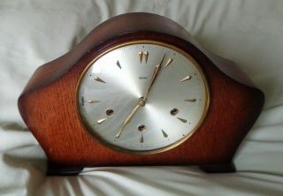 Vintage Smith Mechanical Westminster Chime Mantle Clock