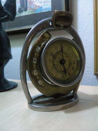 Antique Horseshoe Clock By The British United Clock Company