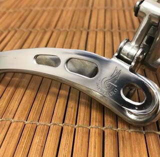 Vintage Campagnolo Record Narrow Band Front Derailleur - 28.  6mm Clamp 2