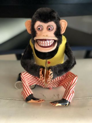 Vintage Musical Jolly Chimp Toy Cymbal Monkey 1950’s