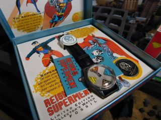 Superman Watch 1993 Reign Of The Supermen Watch Plus Silver Coin