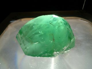 Andara Crystal Glass Seafoam Lime Green Monatomic 500 Grams G11 Mystic