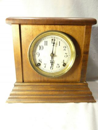 8 - Day Half Hour Strike Antique Sessions Mechanical Mantle Clock