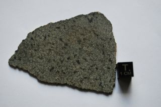 Meteorite Martian Shergottite,  Nwa 12269,  Huge Full Slice 16,  3 G