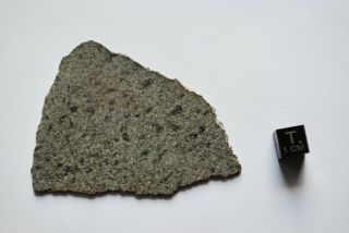 Meteorite martian shergottite,  NWA 12269,  huge full slice 16,  3 g 2