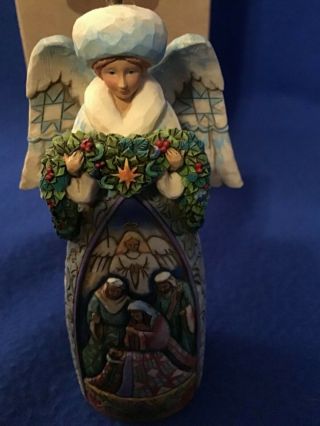 Jim Shore Heartwood Creek Winter Angel Nativity Hanging Ornament 4008992
