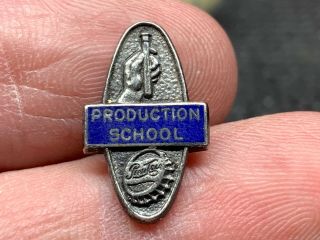 Pepsi - Cola Production School Vintage Very Rare Service Award Pin.