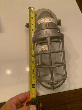 KILLARK Vintage Explosion Proof Cage Light With Mount - Industrial Decor St Louis 2
