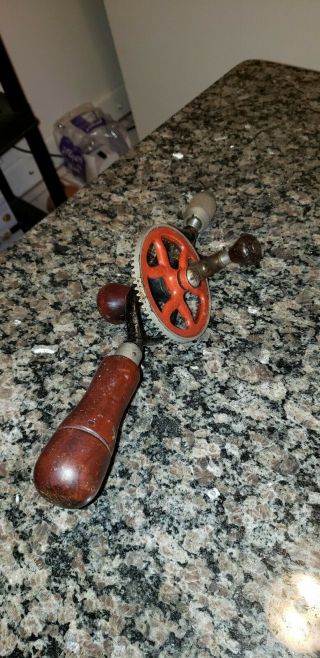 Old Vintage Woodworking Tools Hand Drill Millers Falls Craftsman