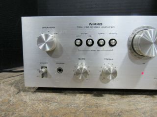 Vintage NIKKO TRM - 750 Integrated Stereo Pre - Amp / Amplifier Top Cover 2