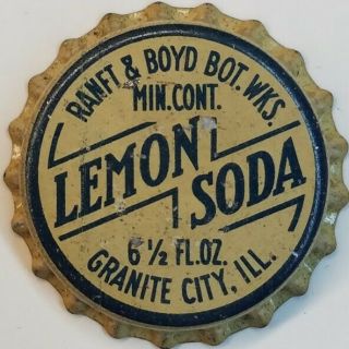 Ranft & Boyd Bot Wks Granite City,  Il Soda Bottle Caps Crown Cork Cap