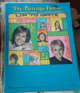 The Partridge Family Up To Date Song Book David Cassidy Photos Lyrics Easy Piano