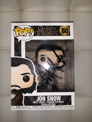 Kit Harrington Signed Autographed Game Of Thrones Funko Pop 80 With