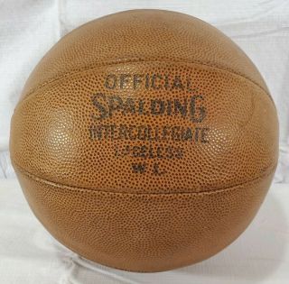 Official Spalding Intercollegiate Lace Less Vintage Basketball
