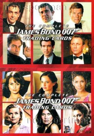 Complete James Bond Set Of 189 Cards With Promo P1
