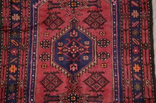 Vintage Malayer Hamedan Tribal Area Rug Hand - Knotted Oriental Wool Carpet 4 
