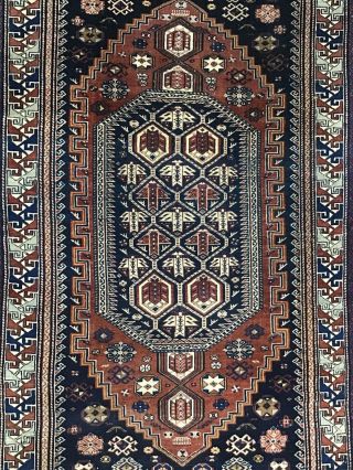 Antique Persian Caucasian Shirvan? Tribal Rug 3’ 7” X 5’ 9”