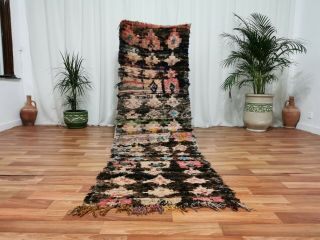 Antique Moroccan Handmade Rug Berber Carpet 2 