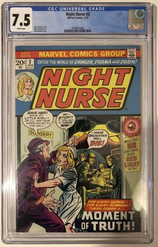 Night Nurse 2 Cgc 7.  5 Comic In Vf - From 1/73