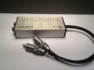 Vintage Ortofon T - 10 Step Up Transformer For Mc Moving Coil Phono Cartridge