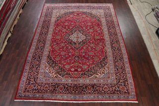 SUMMER VINTAGE TRADITIONAL WOOL FLORAL RED AREA RUG LARGE LIVING ROOM 10X13 3