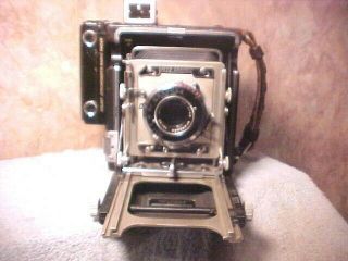 Vintage Speed Graphic Graflex Folding Camera With Roll Film Adapter