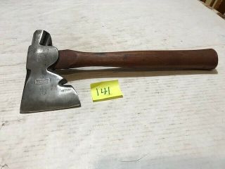 Vintage Plumb Carpenter Axe/hatchet W/original Name On Handle