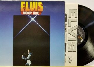 Elvis Presley - Moody Blue - Rca Afl1 - 2428 Nm/ex Black Vinyl 1s/1s
