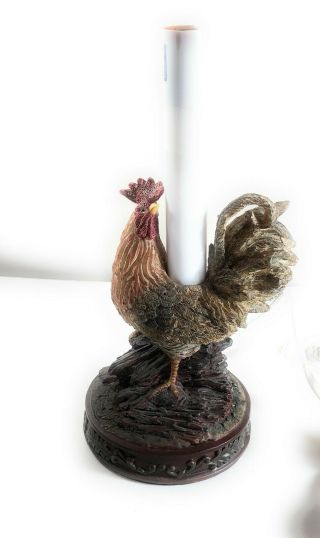 Rooster Lamp Rustic Farmhouse Country Resin 9 Inch Night Light