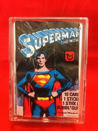 Vintage Superman The Movie Trading Card set Complete Series 1 Topps 1978 2