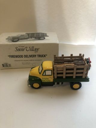 Dept 56 Snow Village Firewood Delivery Truck 54864