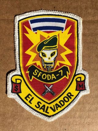 El Salvador Us Special Forces Patch Vintage Green Beret 1980 