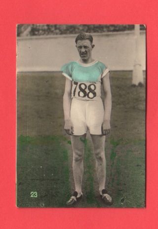 Vintage 1928 Tobacco La Morena Card Athletics Harri Larva Finland