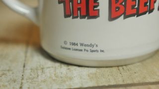 Vintage 1984 WENDY ' S Where ' s the beef? Coffee Tea Mug Cup Made in Korea 2