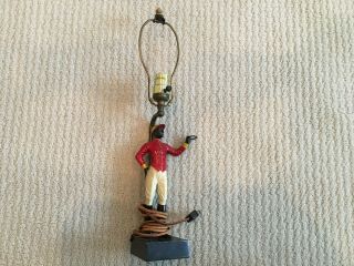 Antique / Vintage African American Lawn Jockey Lamp About 19 " High