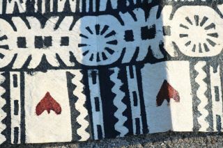 Vintage Tapa cloth Polynesian 8 ' X10 ' Masi Very Large 3