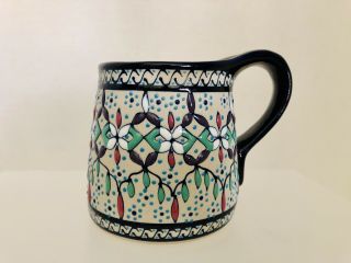 Javier Servin Mexico Hand Crafted Hand Painted Stoneware Ceramic Art Mug
