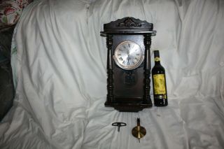 Vintage Korean - Wall Clock With Pendulum G.  W.  O