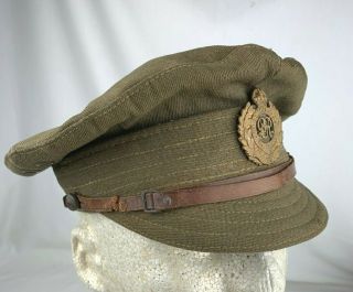 Ww1 British Royal Engineers Model 1916 Olive Brown Trench Cap