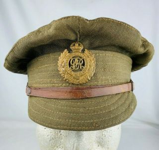 WW1 British Royal Engineers Model 1916 Olive Brown Trench Cap 2