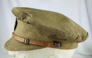 WW1 British Royal Engineers Model 1916 Olive Brown Trench Cap 3